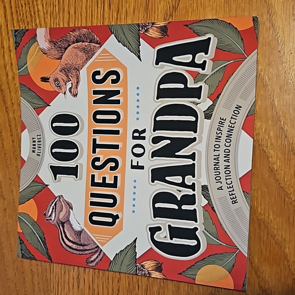 🛍️ 2/$6 🛍️ 100 questions for grandpa journal